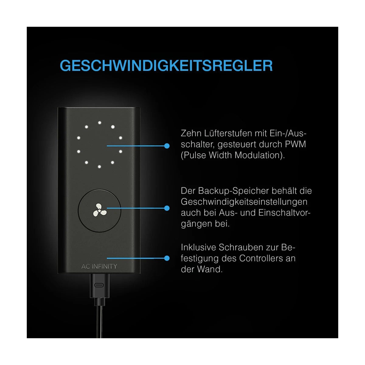 AC Infinity CLOUDLINE Pro S10 250 mm