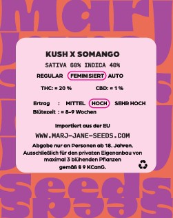 Marj Jane Kush X Somango Fem. 3St.