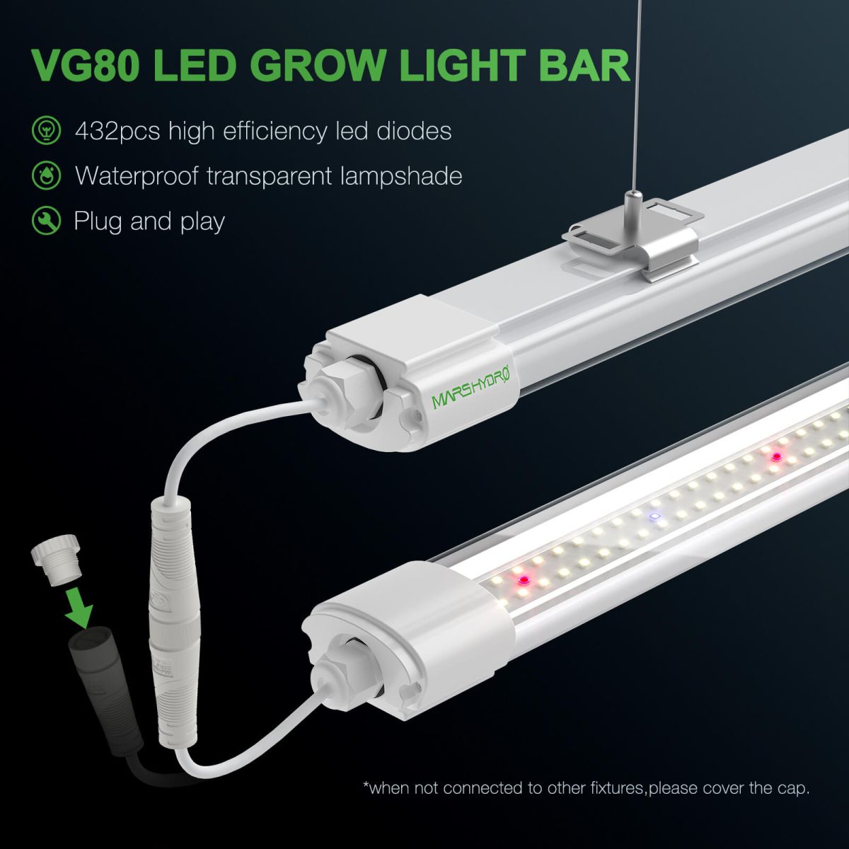 Mars Hydro VG80 80W 4ft LED T5 Wachstumslicht für Gemüse und Sämlinge - grow-zen