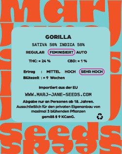 Marj Jane Gorilla Fem. 3St.