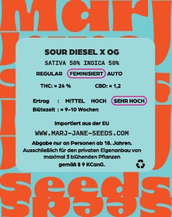 Marj Jane Sour Diesel X OG Fem. 3St.