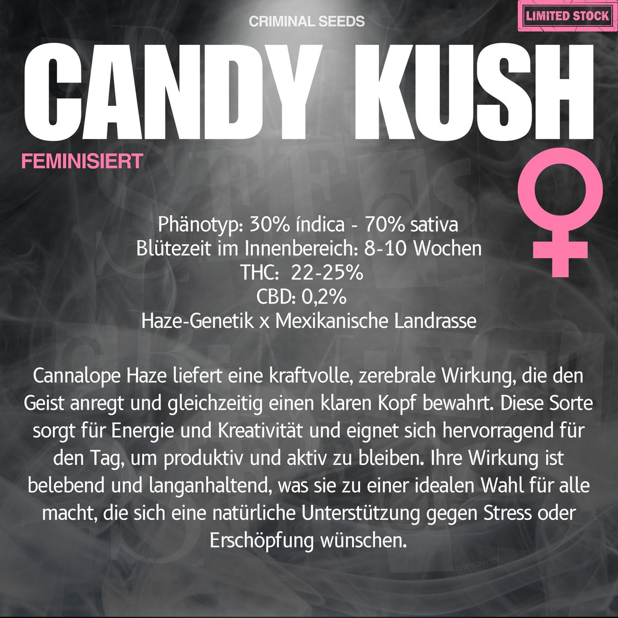 Criminal Seeds Candy Kush Fem 3St.