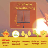 Infrarotheizung 500W | 120x58cm | Solea - Grow-Zen