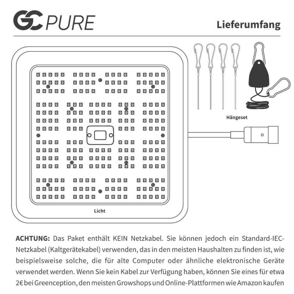 Greenception GC Pure | 60 Watt | 168 µmol/s - Grow-Zen