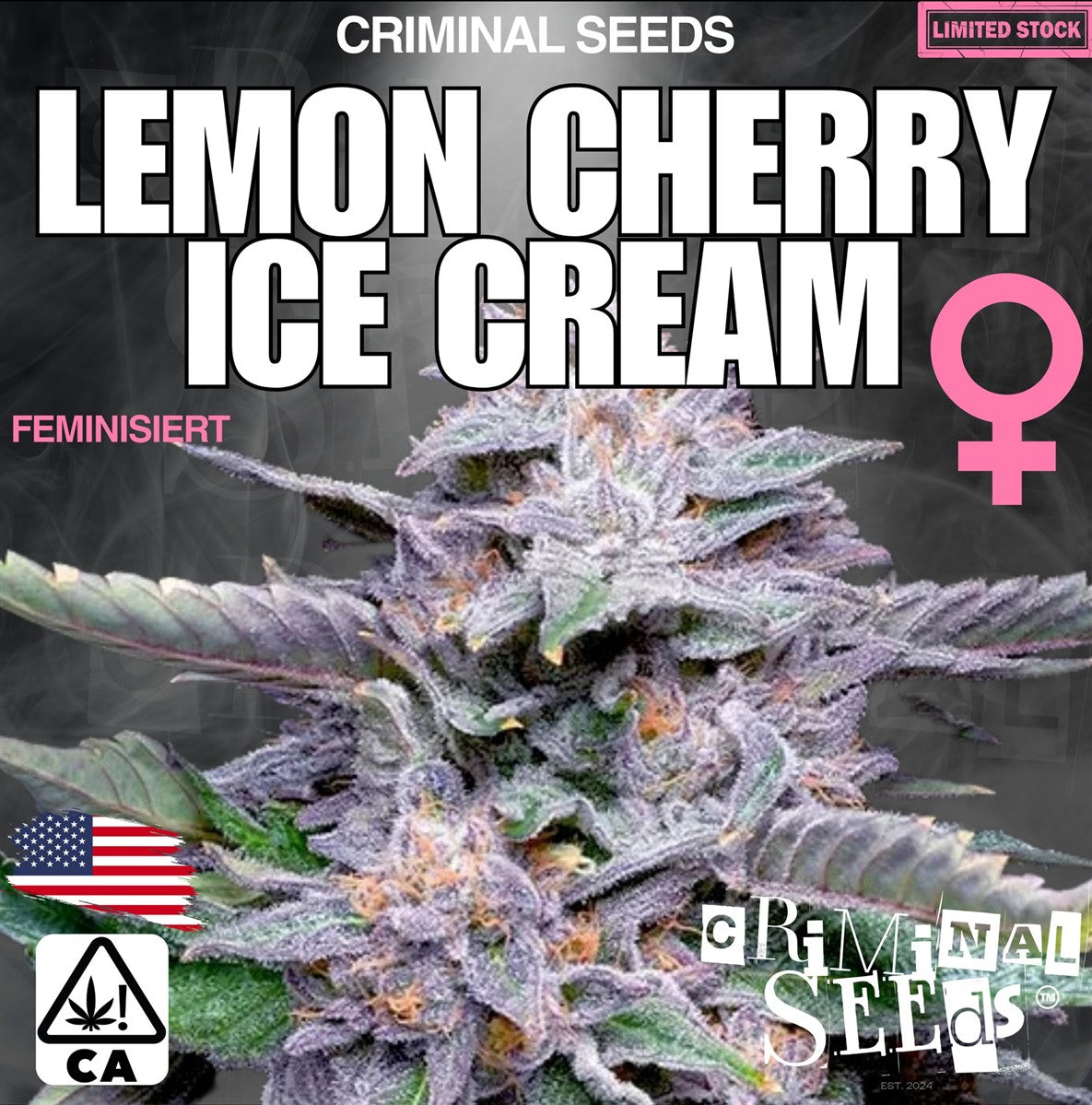 Criminal Seeds Lemon Cherry Ice Cream x Cali Fem 3St.