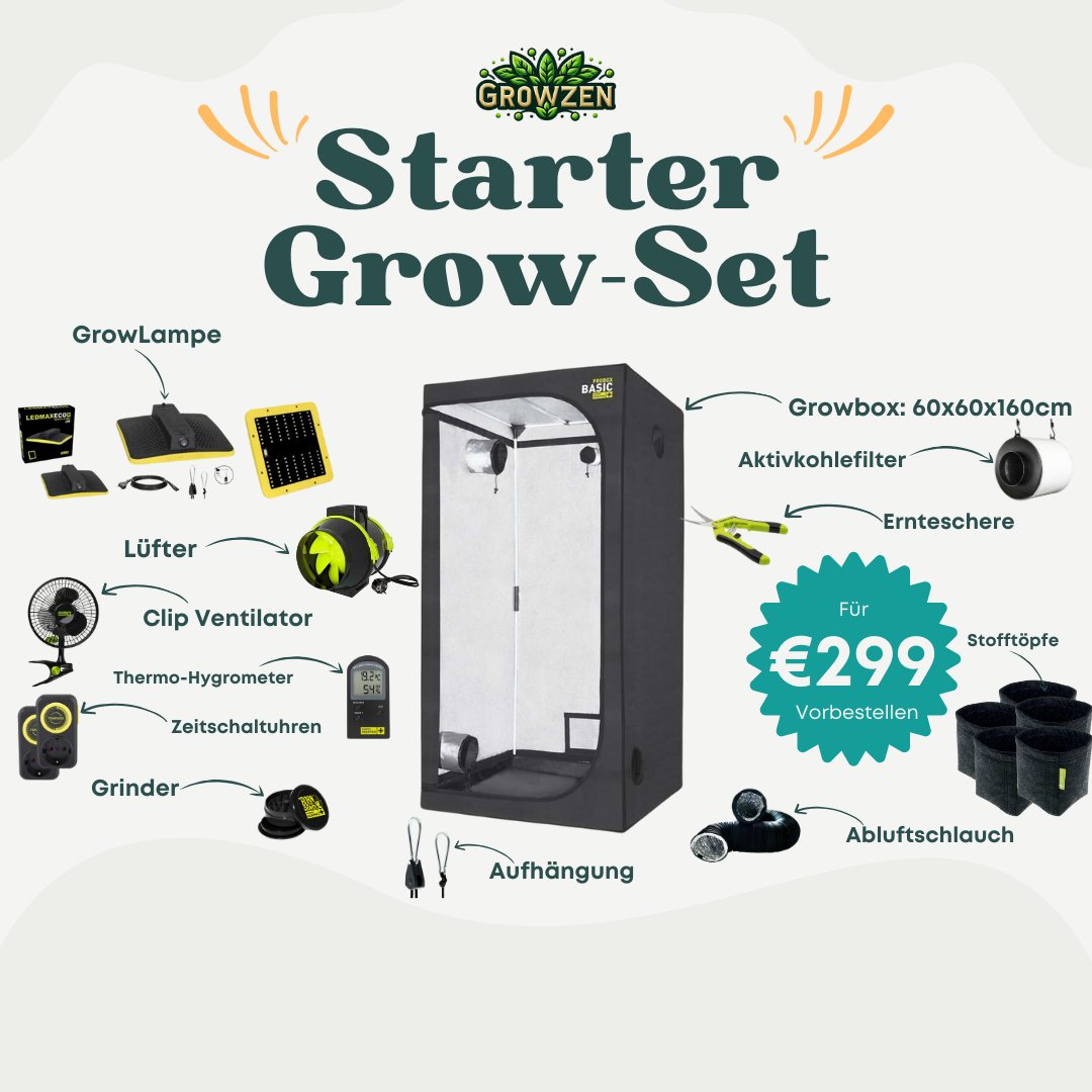 Growbox Set 60x60x160cm | LED mit 60 Watt | Garden Highpro => JETZT VORBESTELLEN