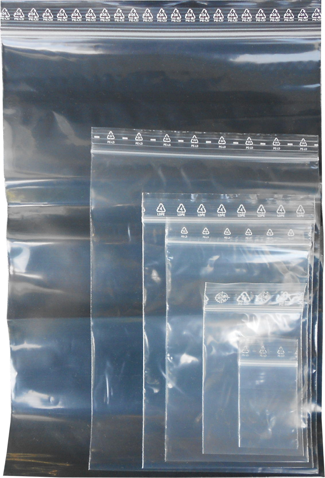 Druckverschlussbeutel, klar, 100 Stück 80x120mm, 50µ