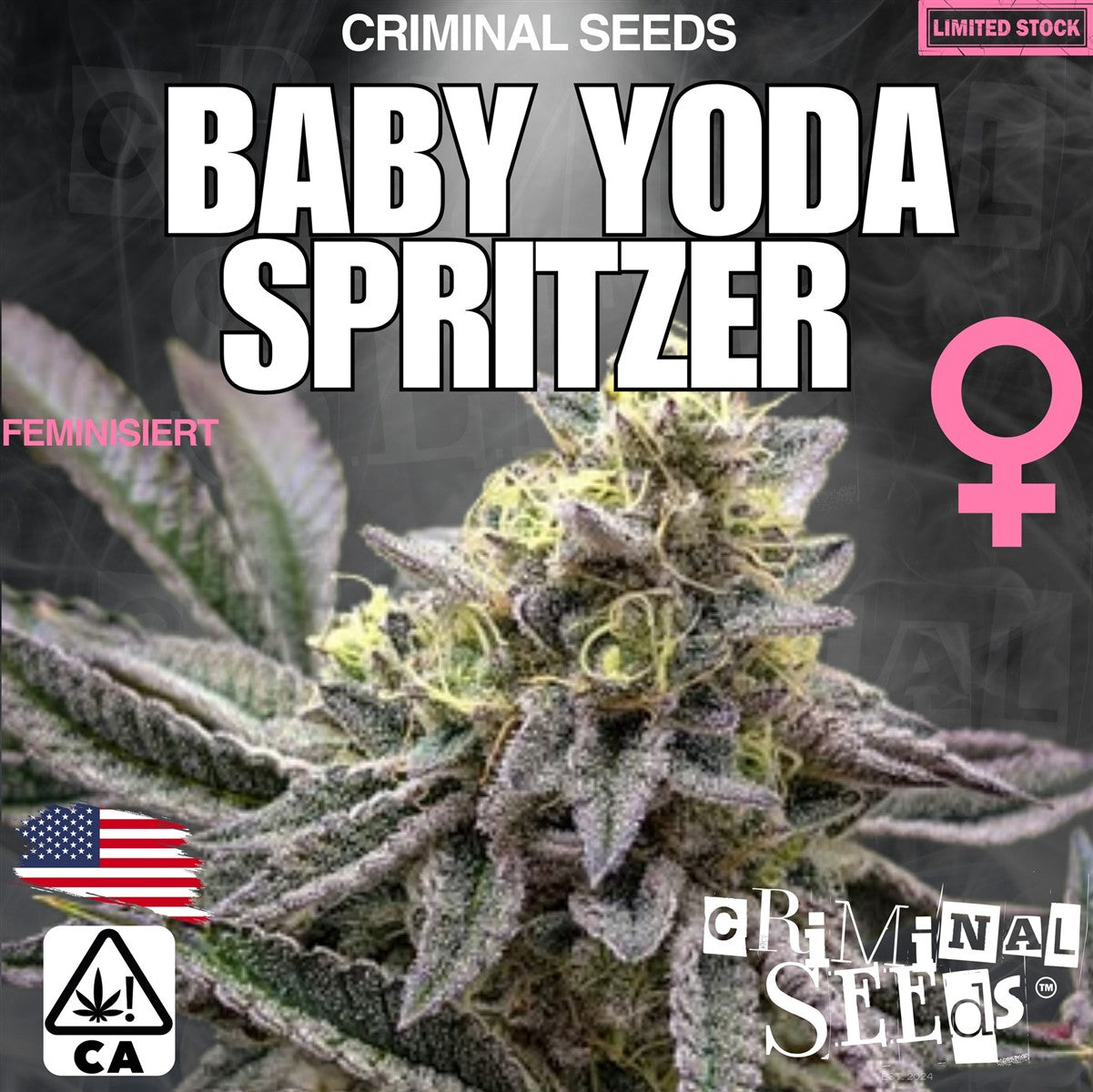 Criminal Seeds Baby Yoda Spritzer Fem 3St.