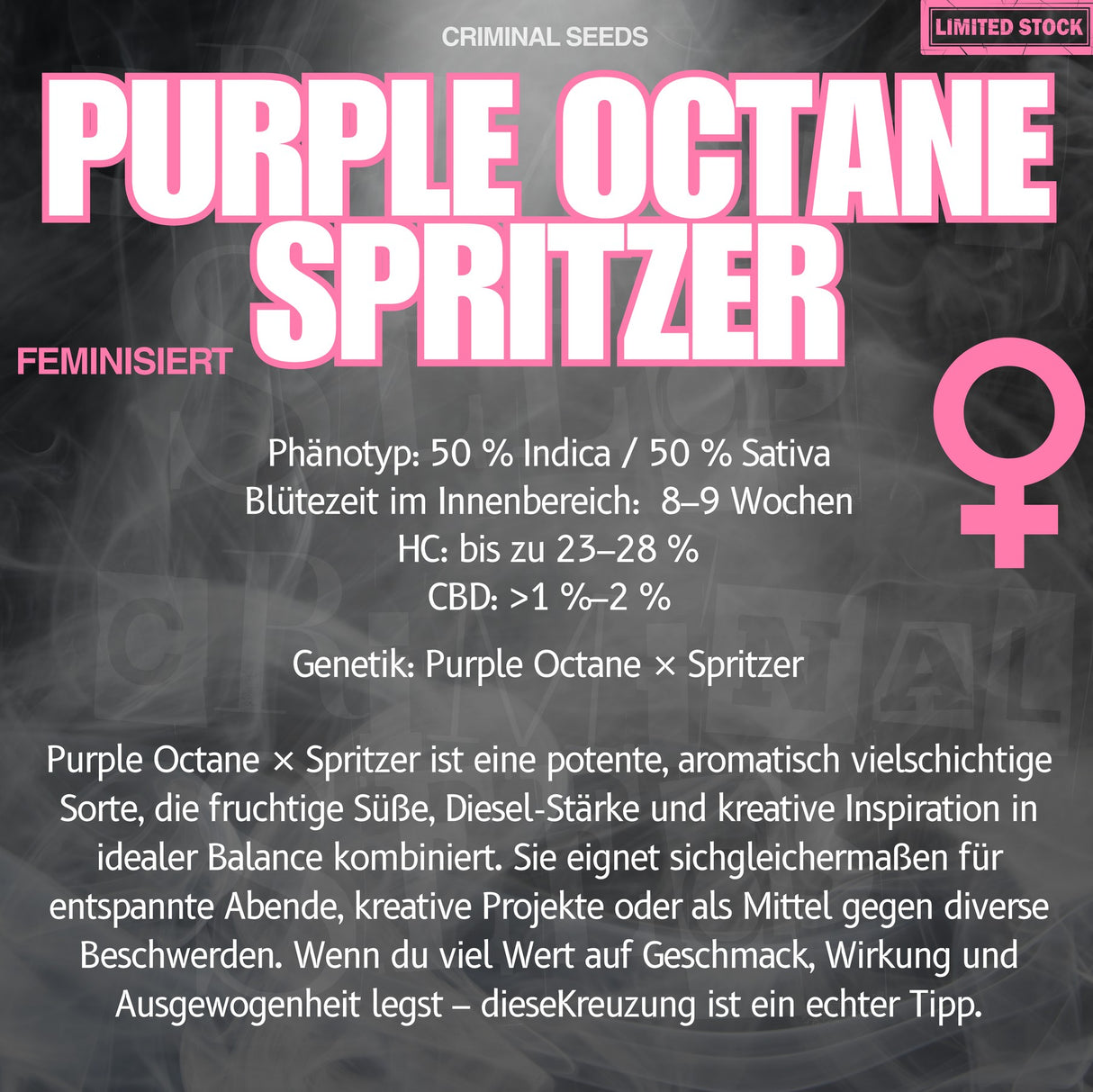 Criminal Seeds Purple Octane Spritzer Fem 3St.