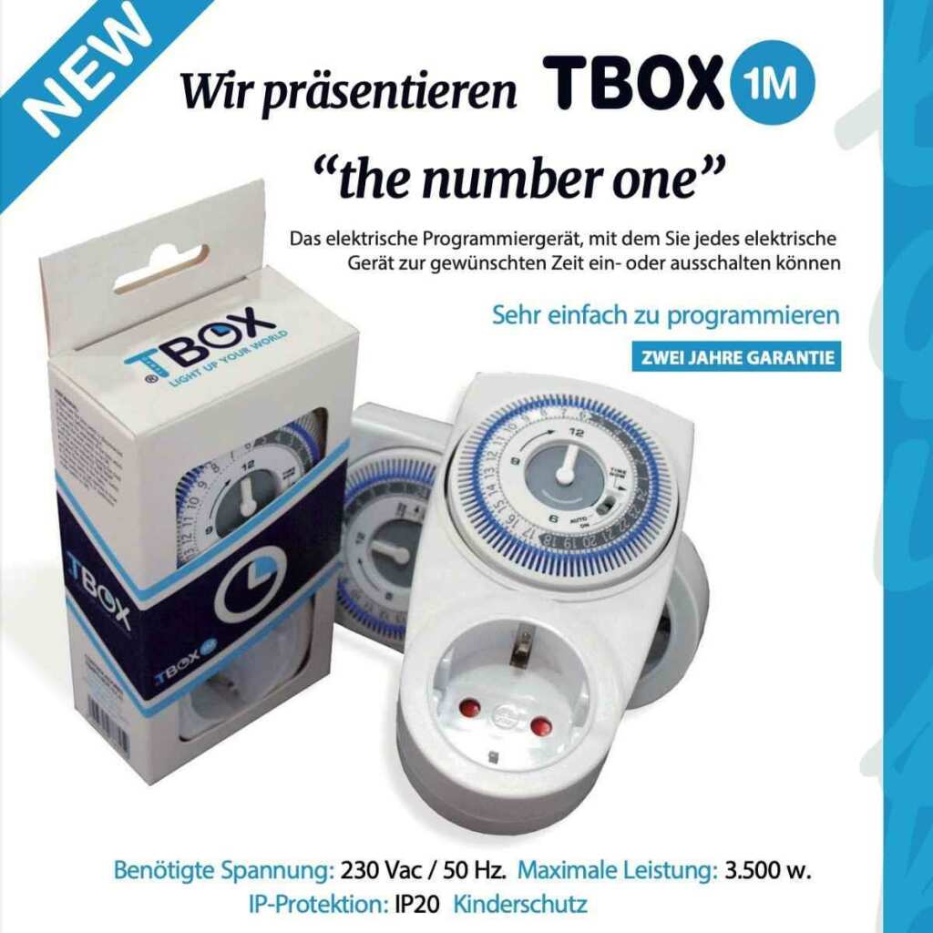 Tempobox TBOX 1M | mechanische Zeitschaltuhr | maximal 3500 Watt - Grow-Zen