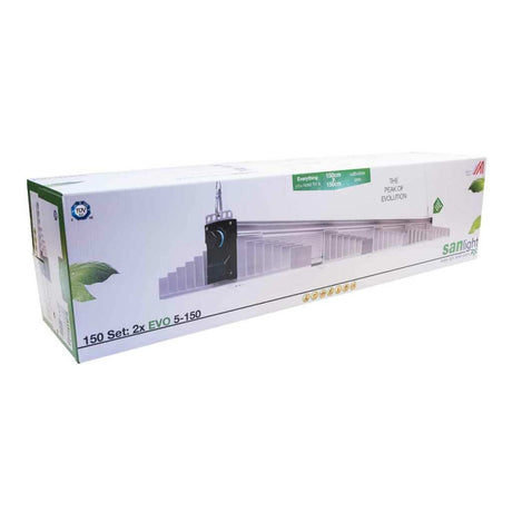 SANlight EVO LED Set 60 1.5 | Lampenaufhängung | Dimmer und Kabel | 200 Watt | 545 µmol/s - Grow-Zen