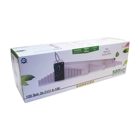 SANlight EVO LED Set 120 1.5 | Lampenaufhängung | Dimmer und Kabel | 530 Watt | 1450 µmol/s - Grow-Zen