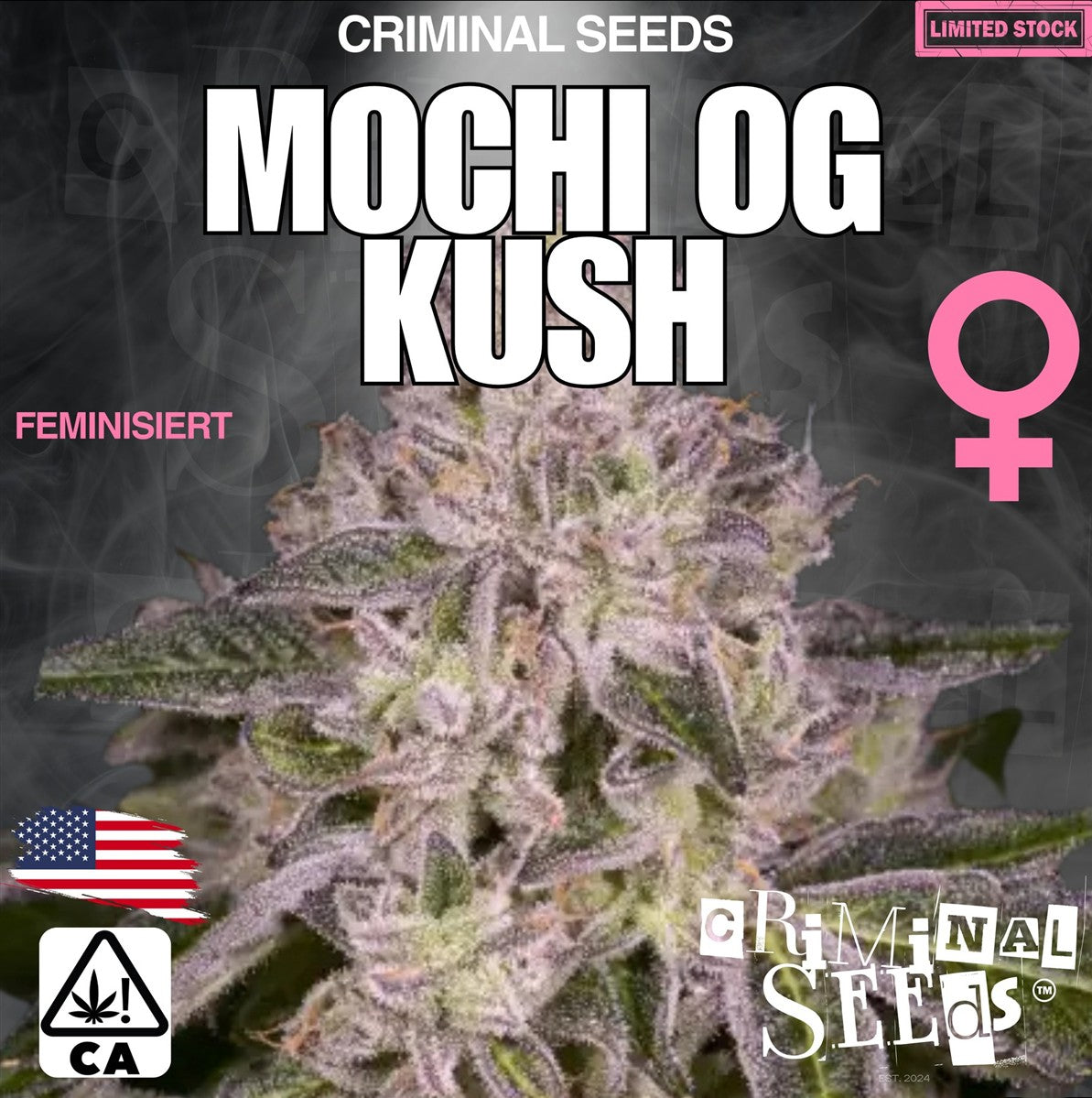 Criminal Seeds Mochi OG Kush x Cali Fem 3St.