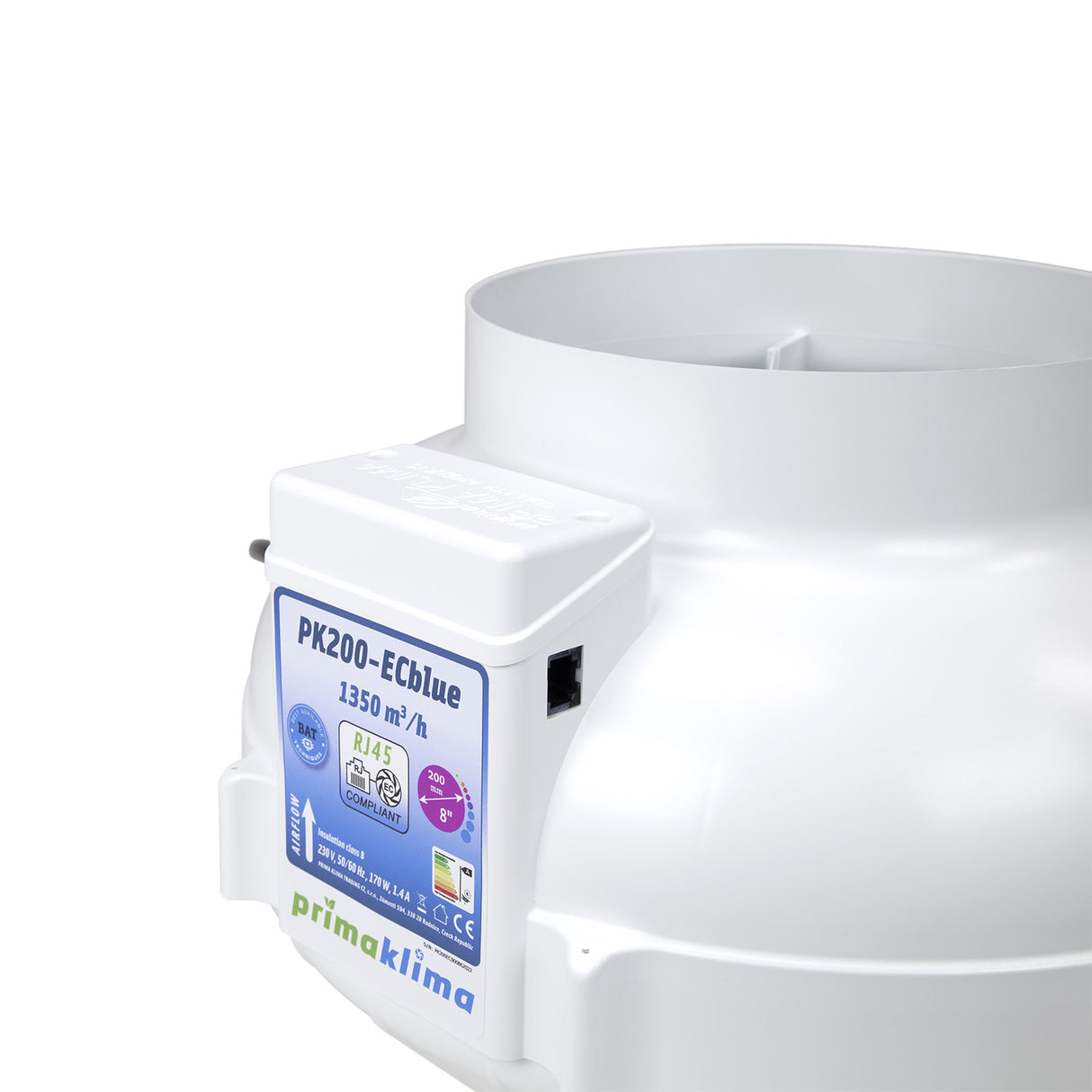 Prima Klima PK200ECblue 1180 m³/h RJ45